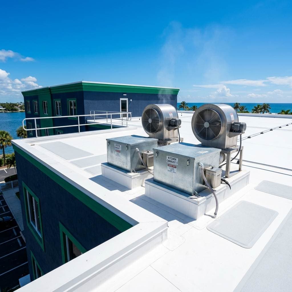 Featured Banner: Kitchen Grease Resistant Roofing: PVC vs TPO for Restaurants - Diversified Roofing Solutions
