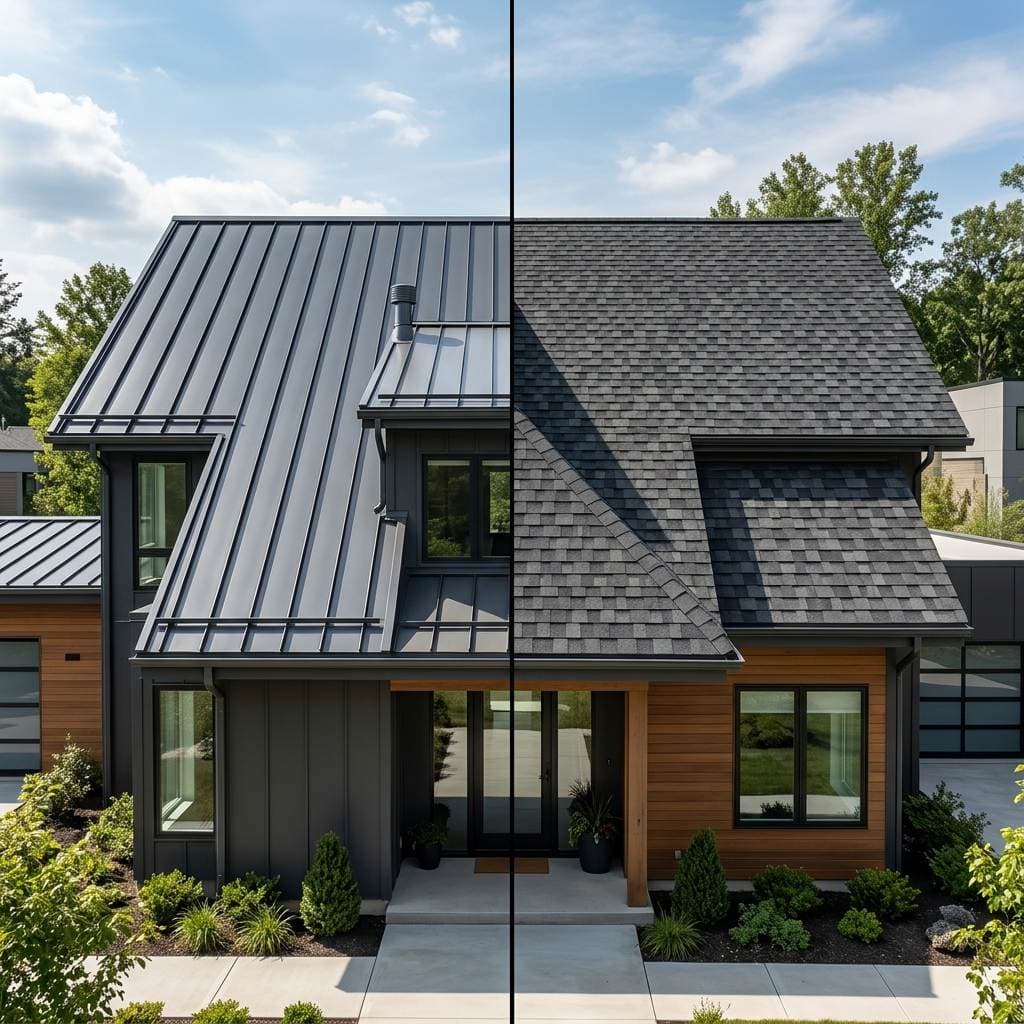 Featured Image: Architectural Shingles vs. Metal Roofing: A Cost-Ben... - Diversified Roofing Solutions