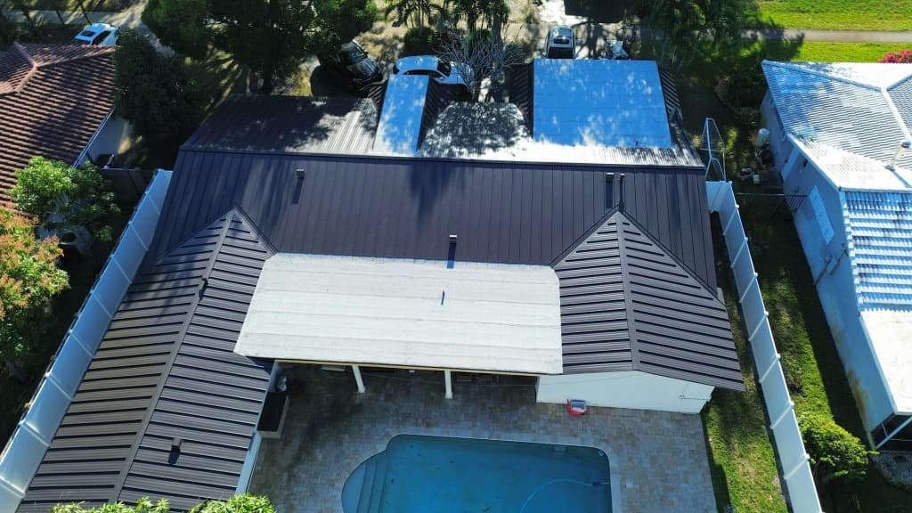 Standing Seam Metal roofing material showcase