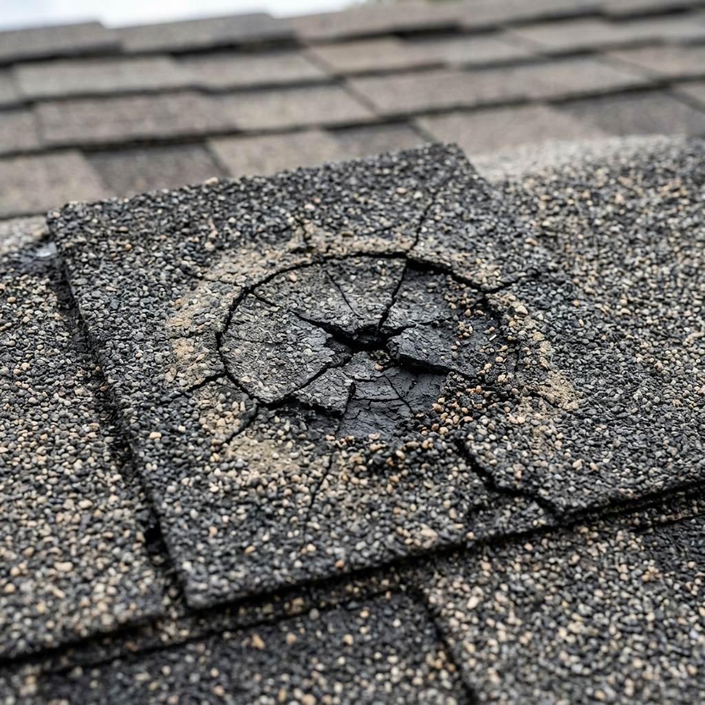 Hail Shingle Damage