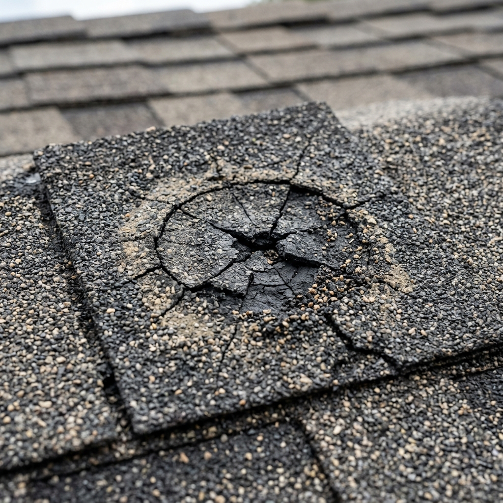 Hail Shingle Damage