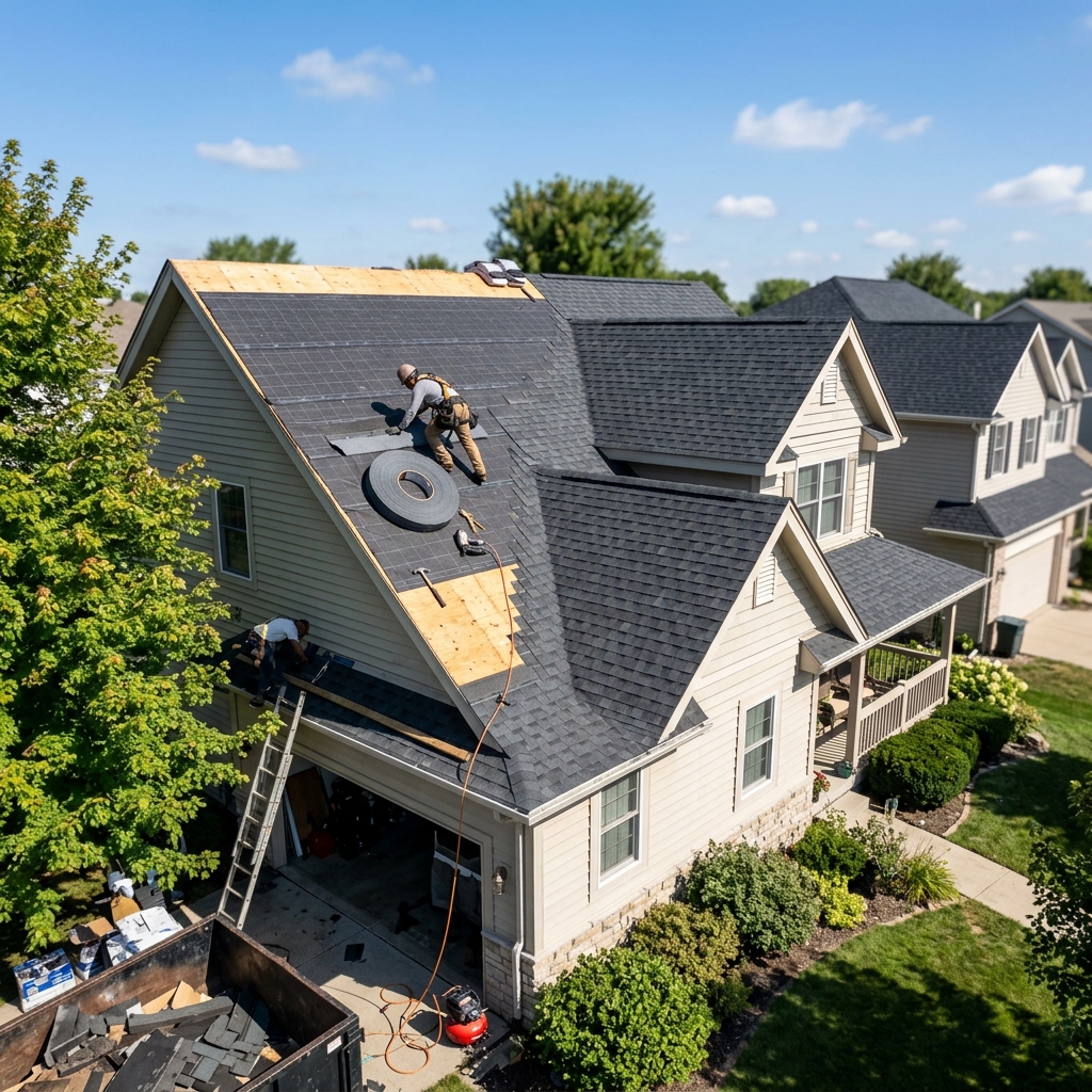 Roof Replacement Underway