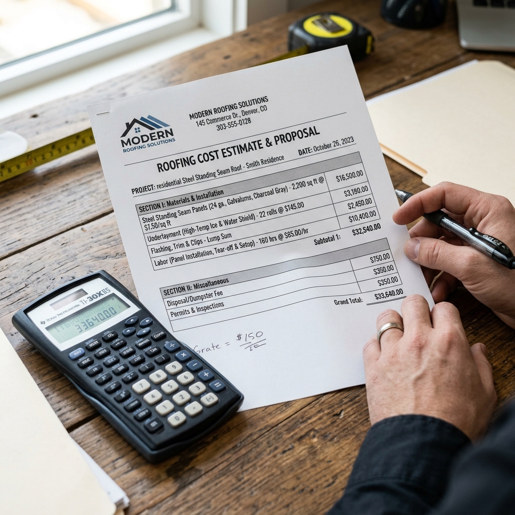 Steel Estimate Sheet