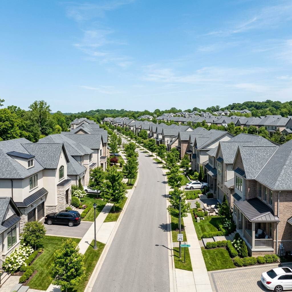 Suburban Shingle Roofs